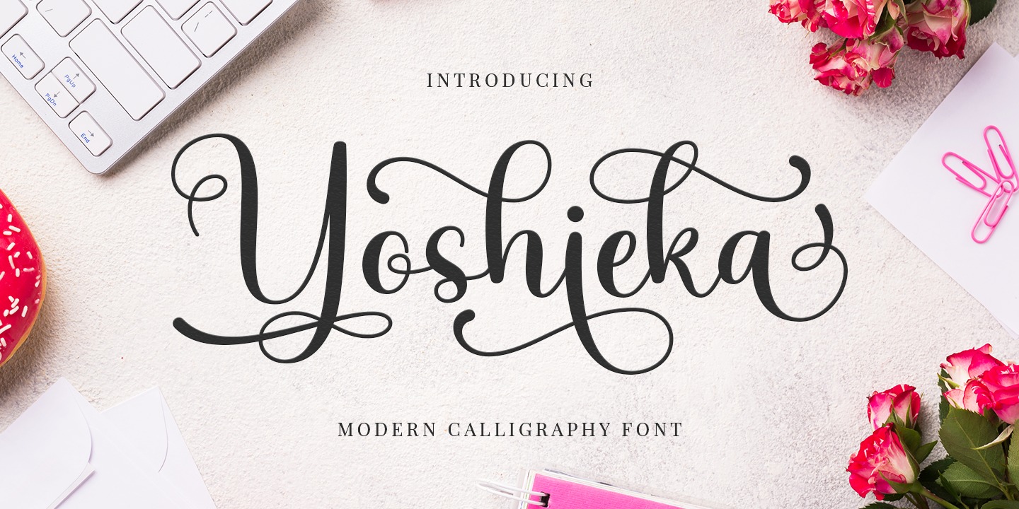 Пример шрифта Yoshieka #1